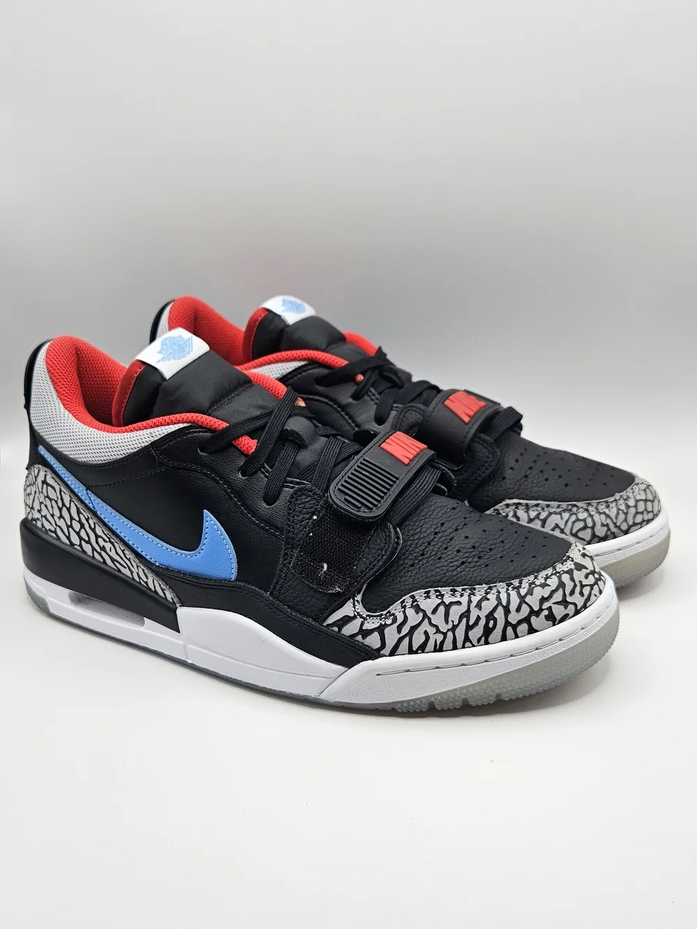 Jordan Legacy 312 Low Black Valor Blue Size 10